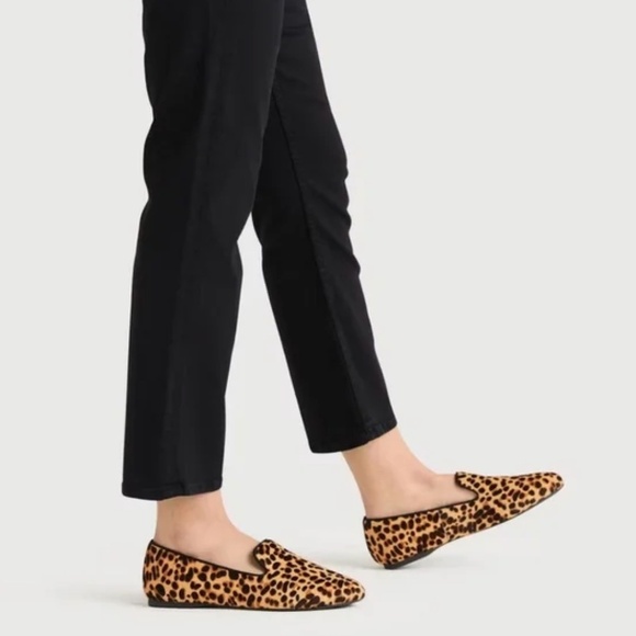 Birdies The Starling Cheetah Calf Hair Leopard Print Loafer Flats Size 8 - Picture 1 of 11